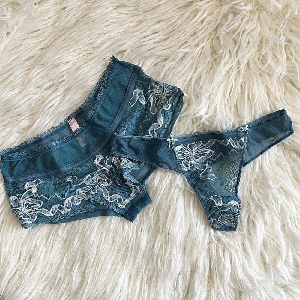 Teal panty set